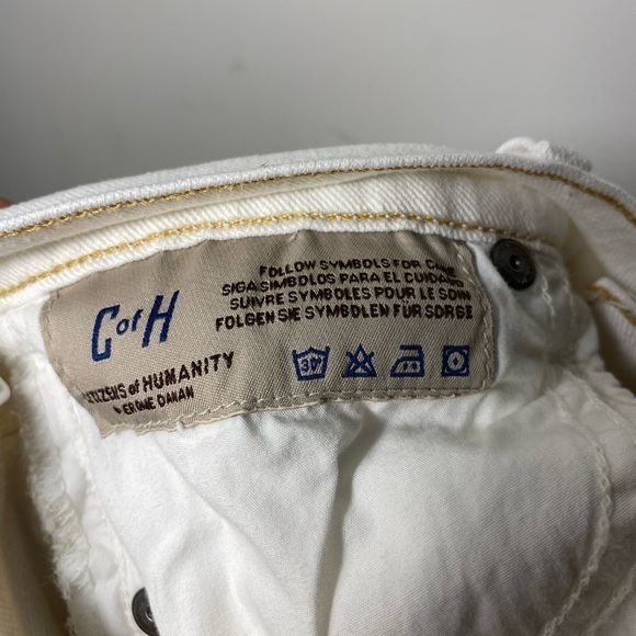 Citizens of Humanity Thompson White denim jeans | size 25 - Picture 4 of 6